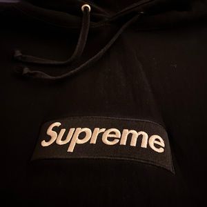 Supreme Box Logo Hooded Sweatshirt in Black